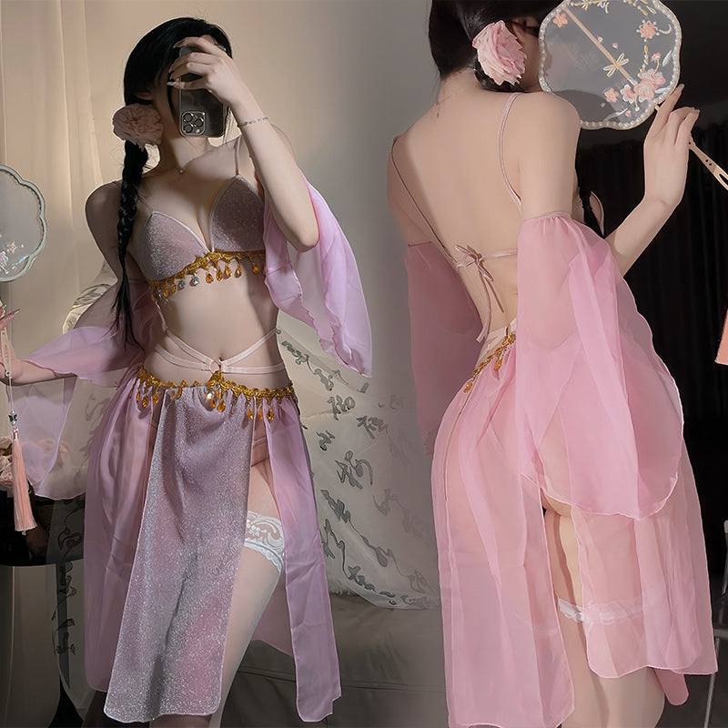 Lace chiffon suit