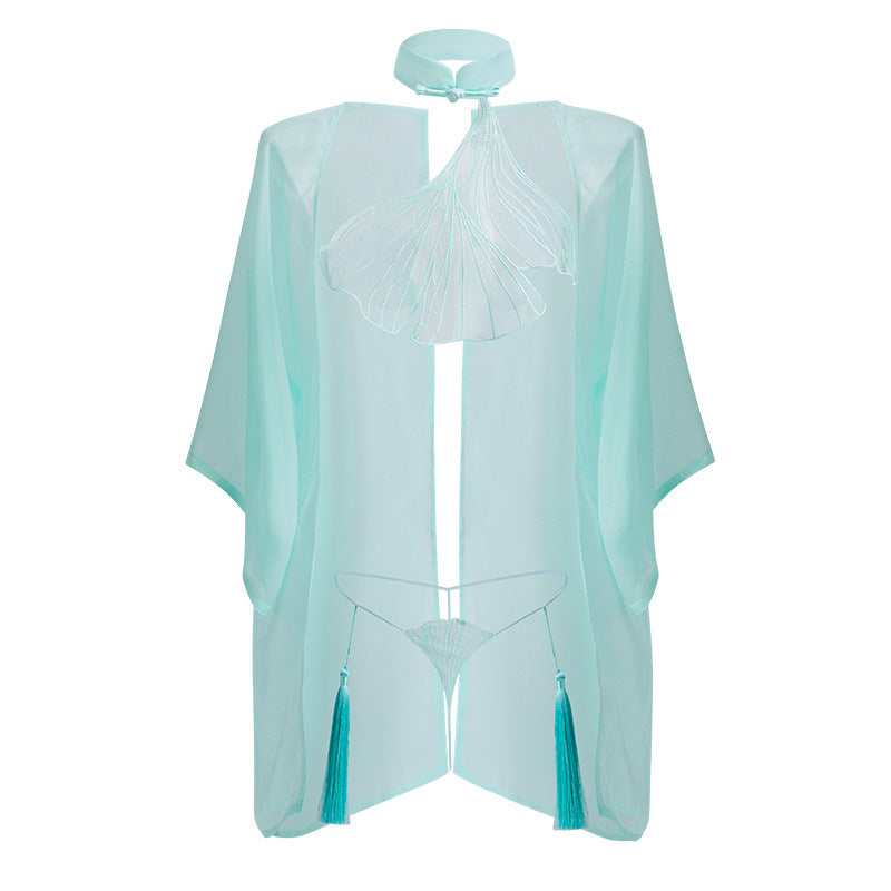 Ginkgo Leaf halter neck bellyband set