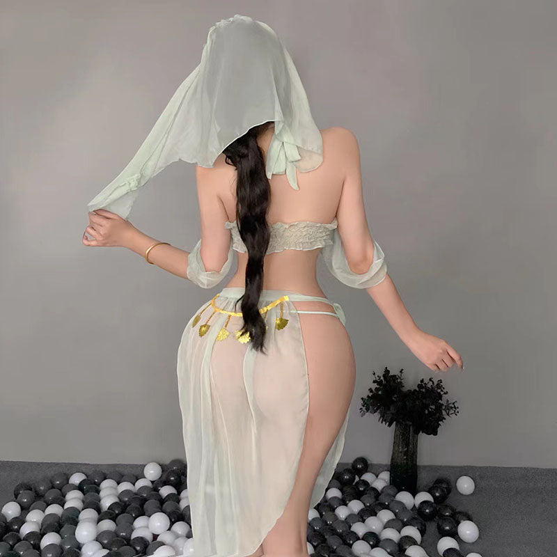 Suspender Tulle Skirt Bellyband Set