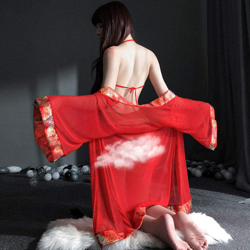Red bridal suit