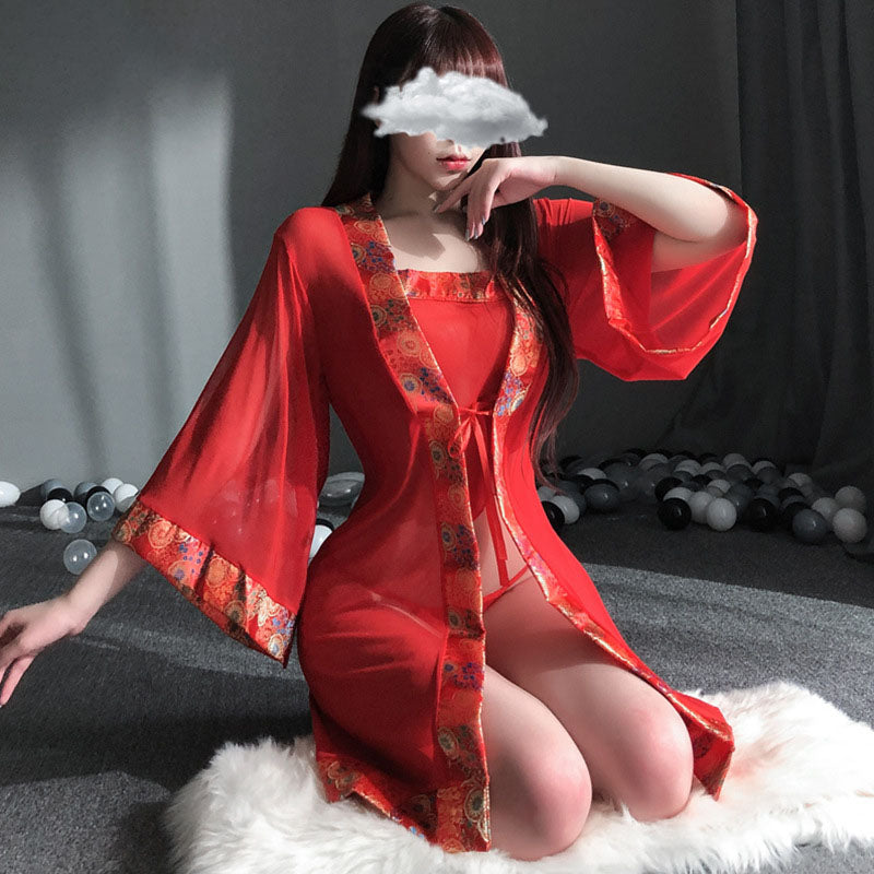 Red bridal suit