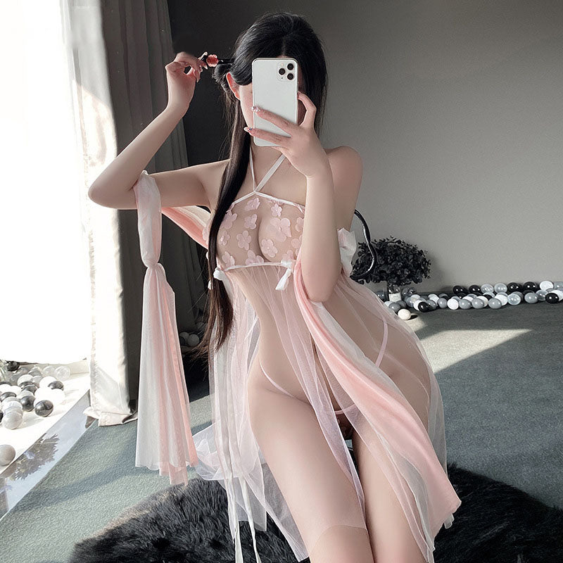 Petal tulle bellyband set