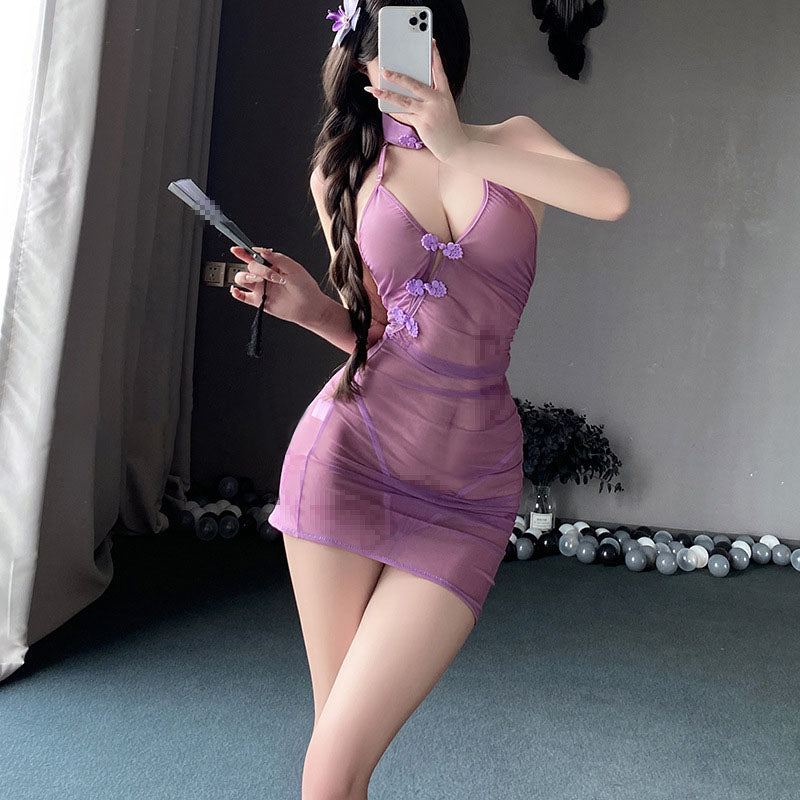 Hip-wrapped lace-up uniform
