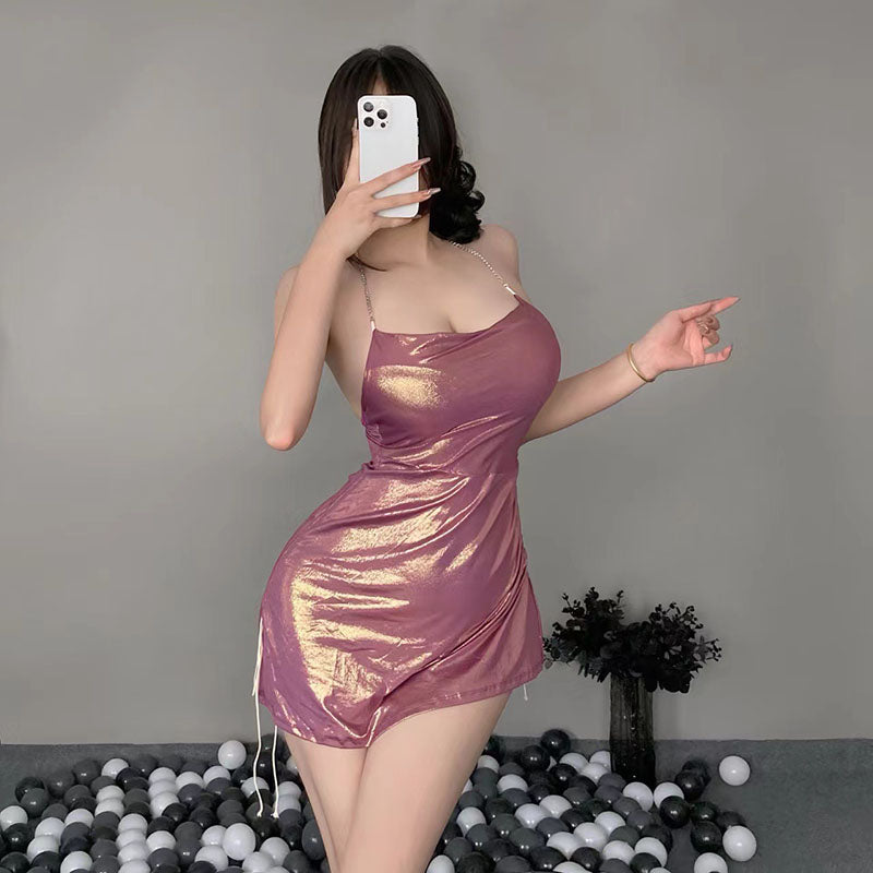 Hot stamping hip skirt