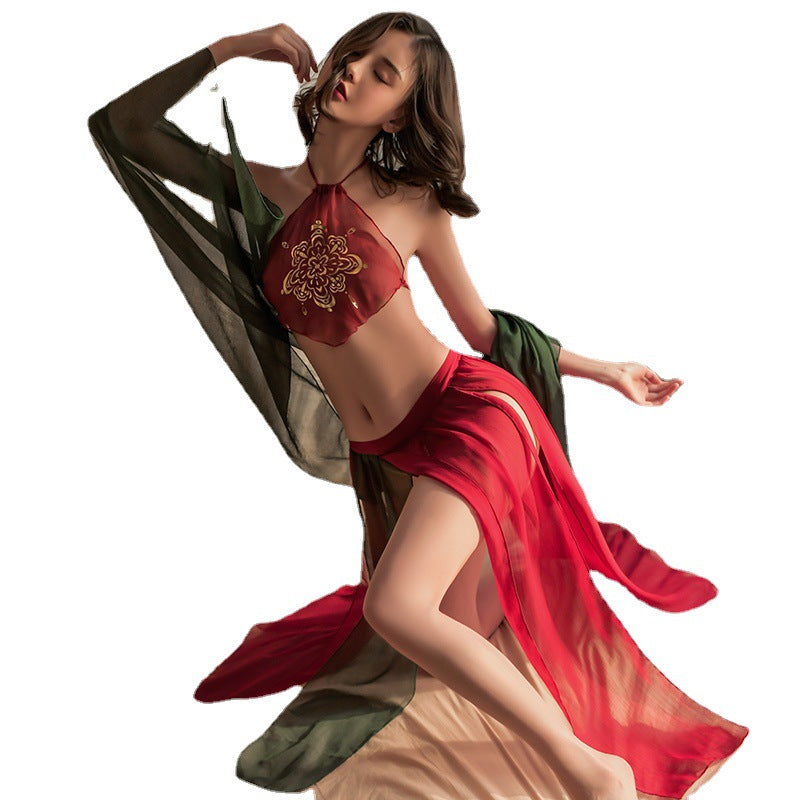 Printed translucent bellyband set