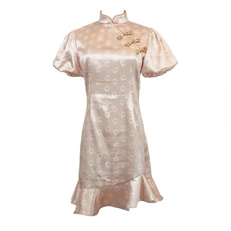 Platycodon satin one-piece skirt