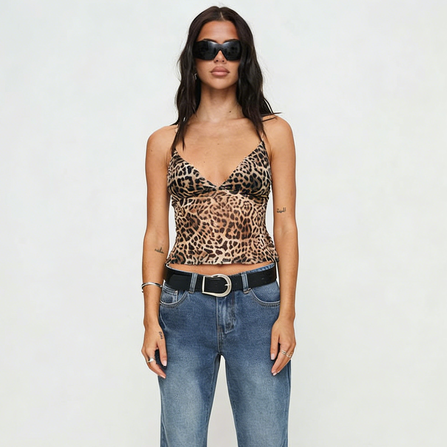 Leopard print camisole