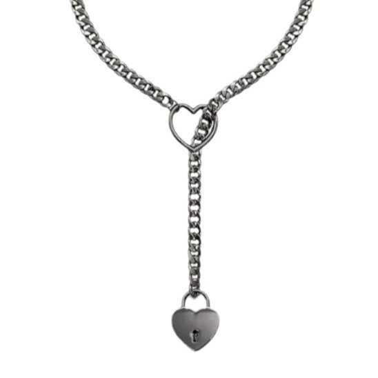 Heart lock necklace