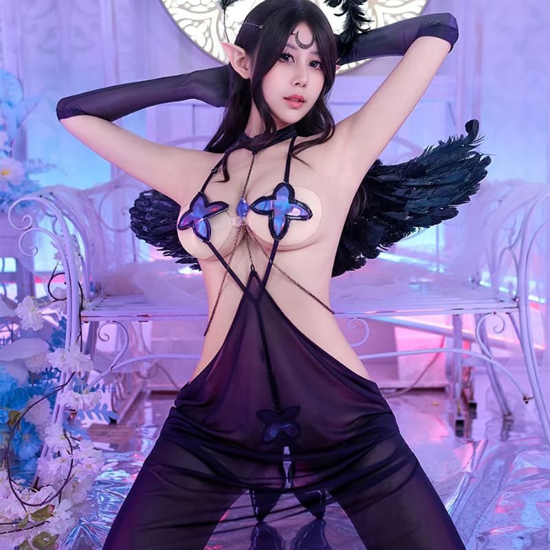 see-through bodysuit set