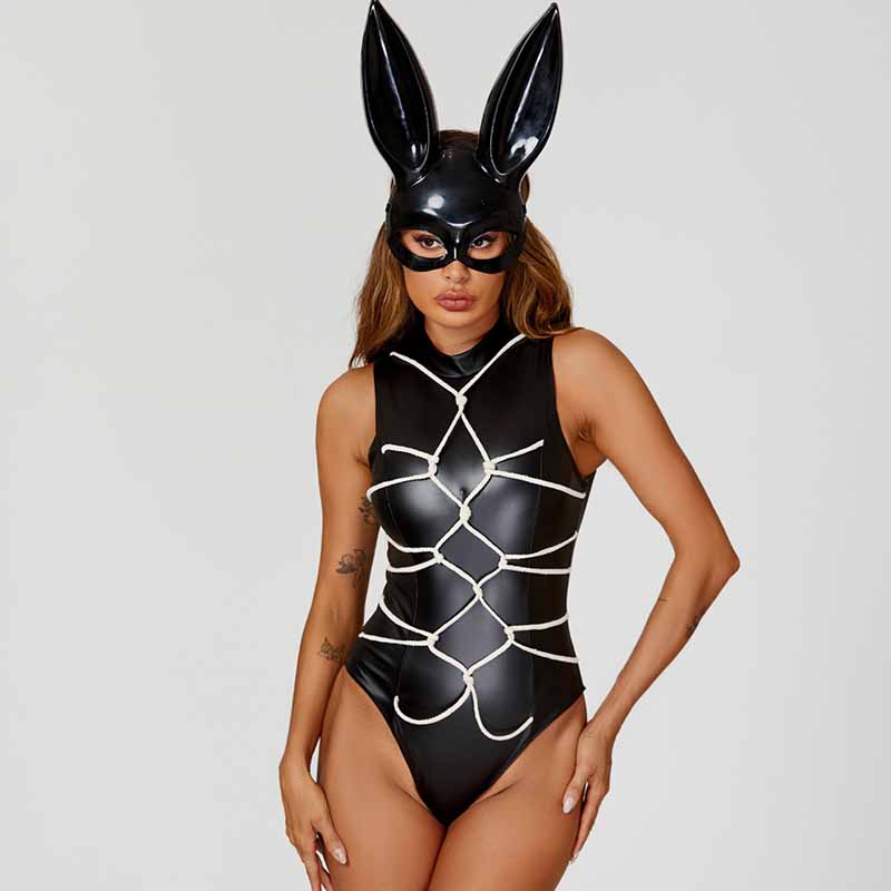 Role Play Maid Costume Bunny Girl PU