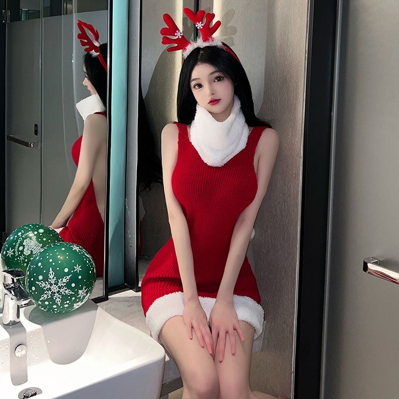 Christmas knit dress