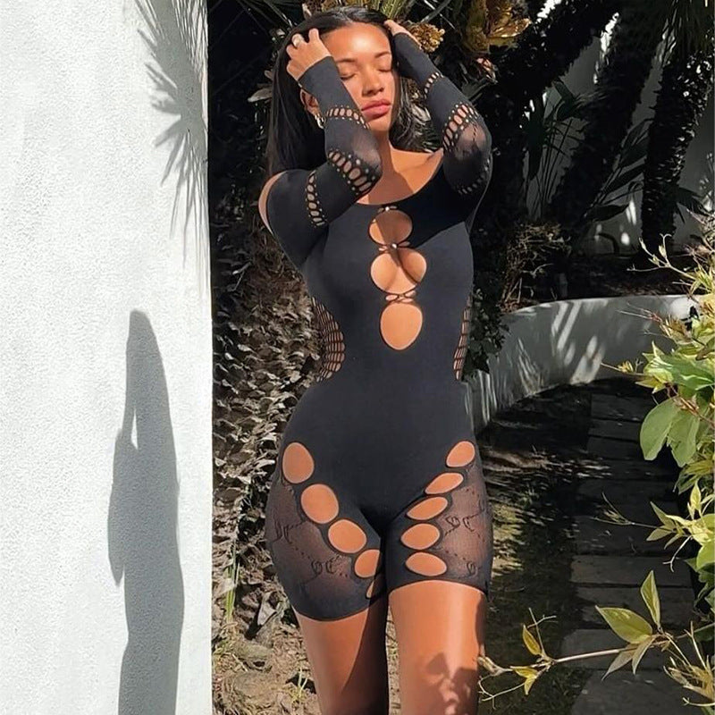 Hollow Slim Sexy Jumpsuit