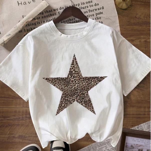 Leopard Print Star T-Shirt