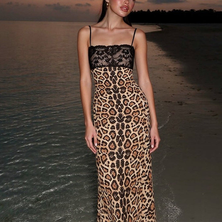 Lace patchwork dress