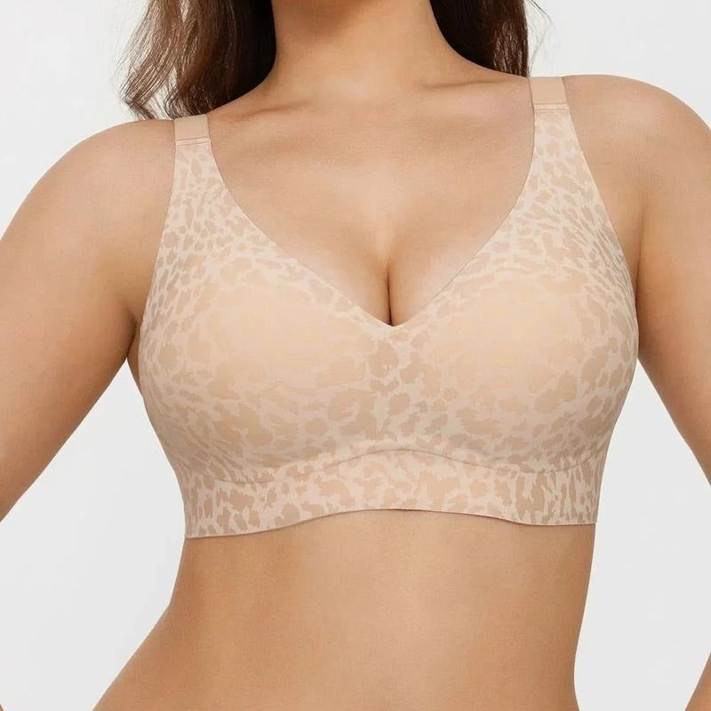 Seamless wire-free bra