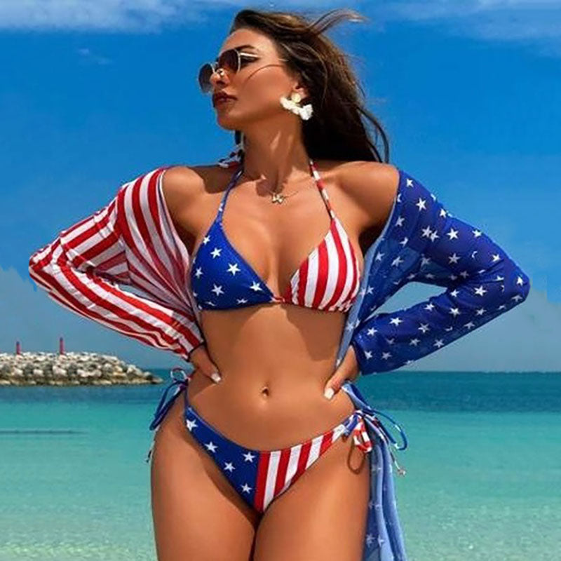 Sexy deep V bikini swimsuit