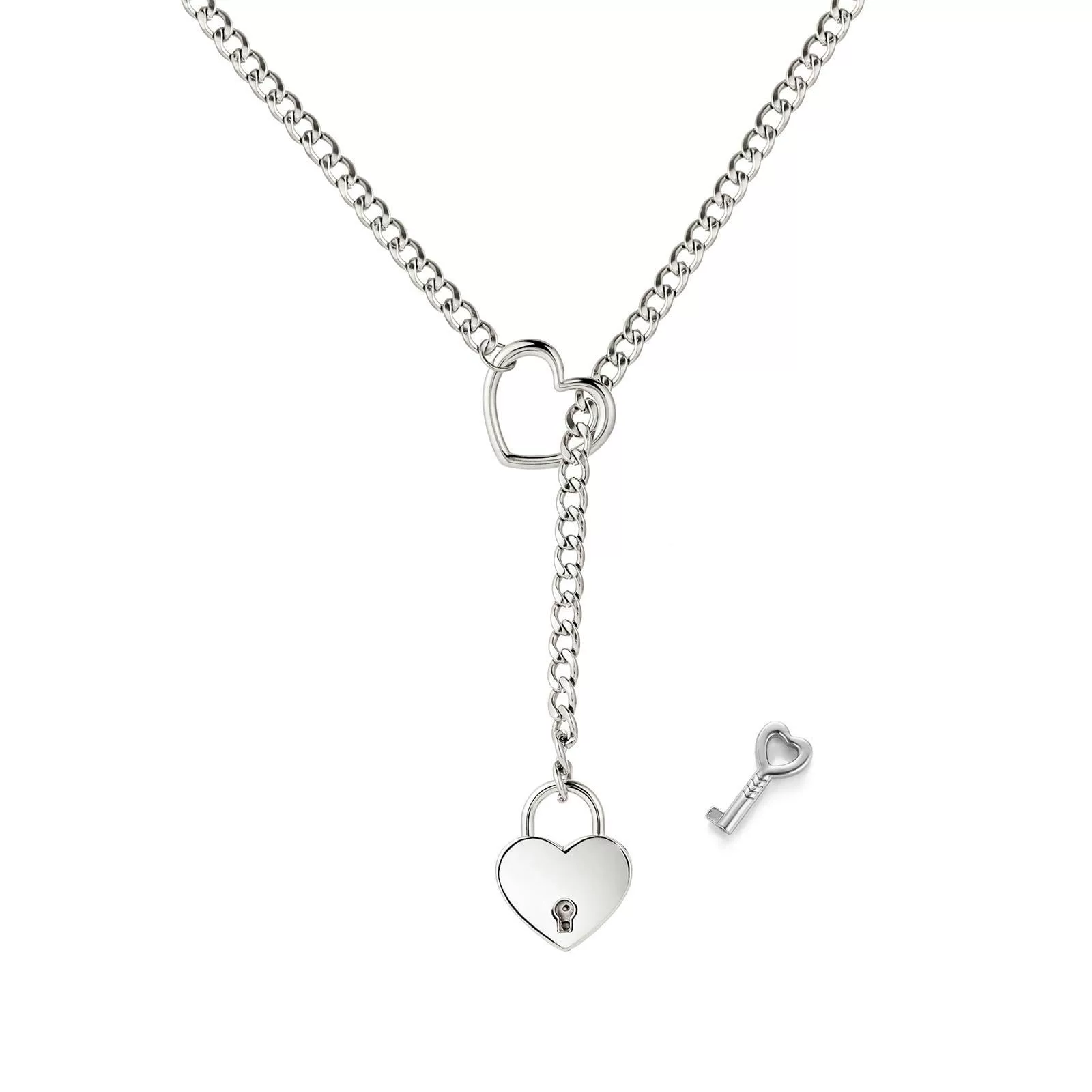 Heart lock necklace